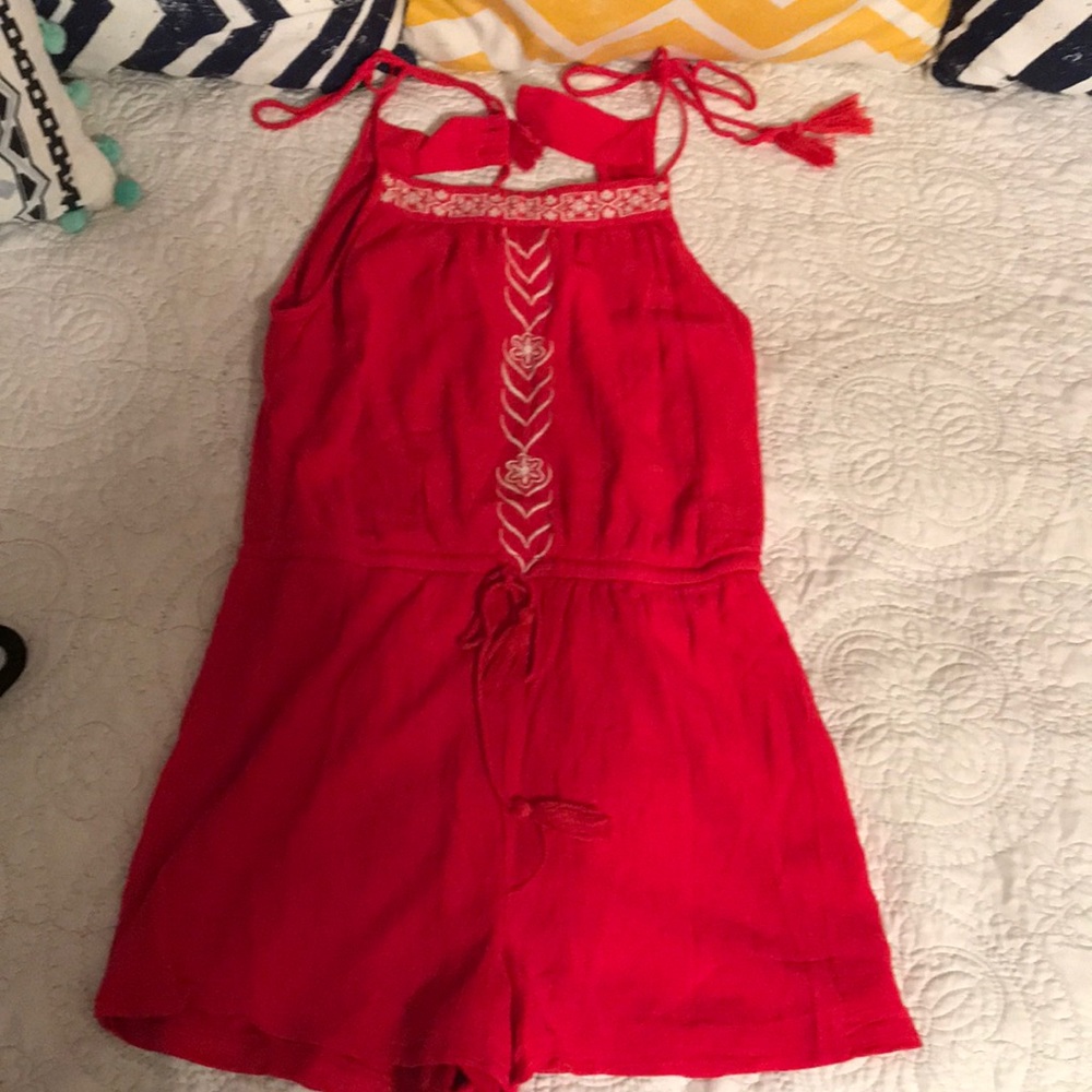 Red romper